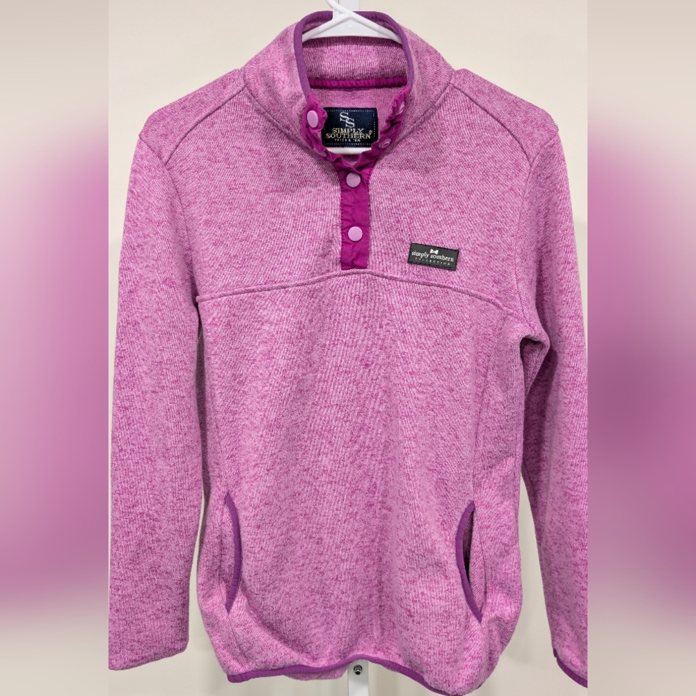 Simply Southern Pink Knit Pullover